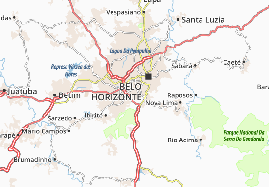 MICHELIN Estrela Dalva map - ViaMichelin
