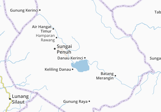 Karte Stadtplan Danau Kerinci
