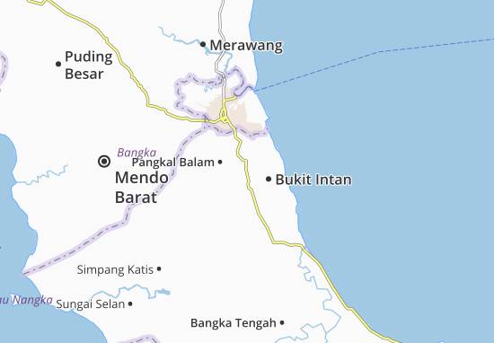 Mapa Pangkal Pinang-Kodya