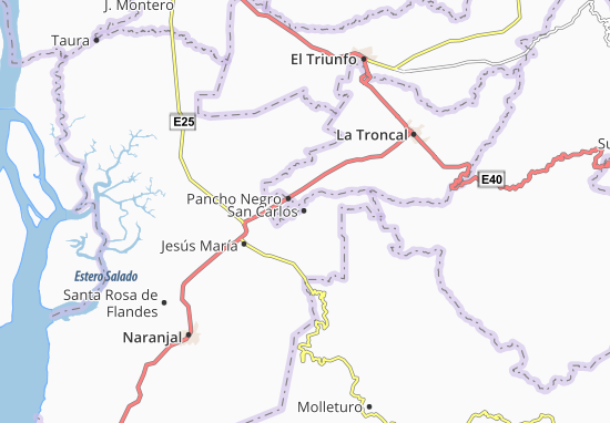 Kaart Plattegrond San Carlos