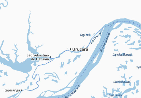 Karte Stadtplan Urucará