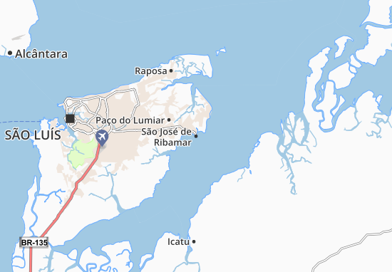 Karte Stadtplan São José de Ribamar