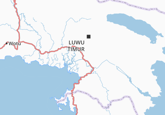 Karte Stadtplan Luwu Timur