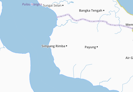 Karte Stadtplan Simpang Rimba
