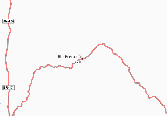Kaart Plattegrond Rio Preto da Eva