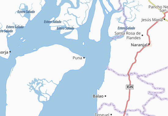Karte Stadtplan Puna