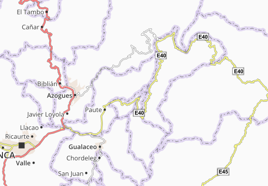 Mapa Tomebamba