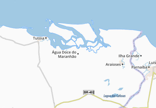 Mapa Água Doce do Maranhão