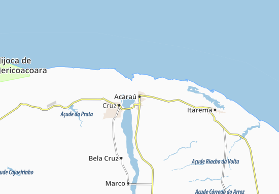 Karte Stadtplan Acaraú