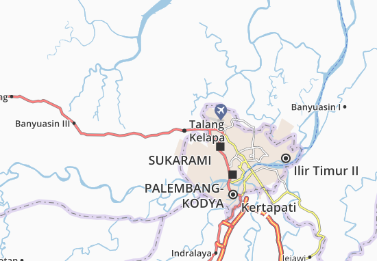 Karte Stadtplan Talang Kelapa
