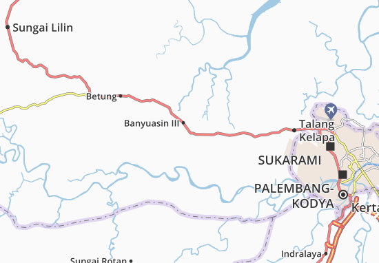 Kaart Plattegrond Banyuasin III