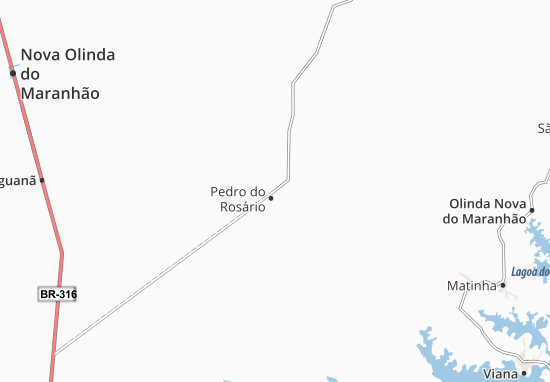 Mapa Pedro do Rosário