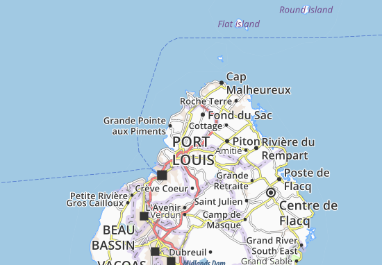 Karte Stadtplan Morcellement Saint Andre