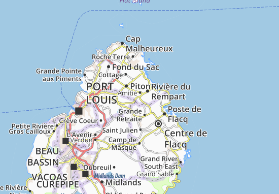 Mapa Belle Vue Maurel