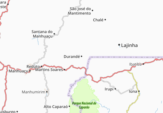 Karte Stadtplan Durandé