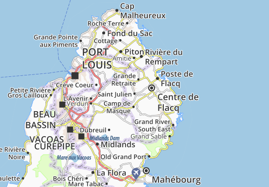 Mapa Saint Julien