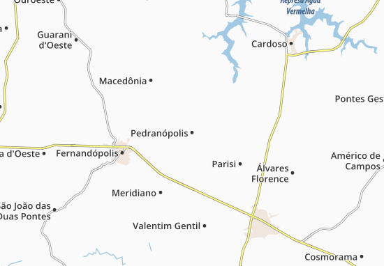 Mapa Pedranópolis