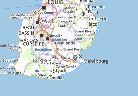 Mapa Saint Hubert