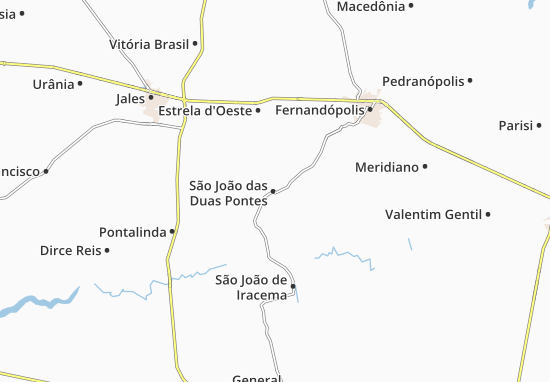 Mapa São João das Duas Pontes