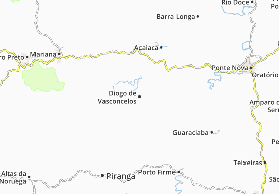 Kaart Plattegrond Diogo de Vasconcelos