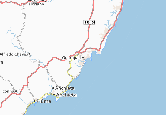 Kaart Plattegrond Guarapari
