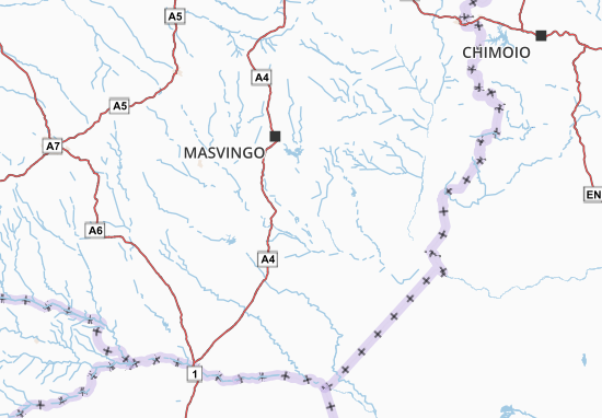 Kaart Plattegrond Masvingo
