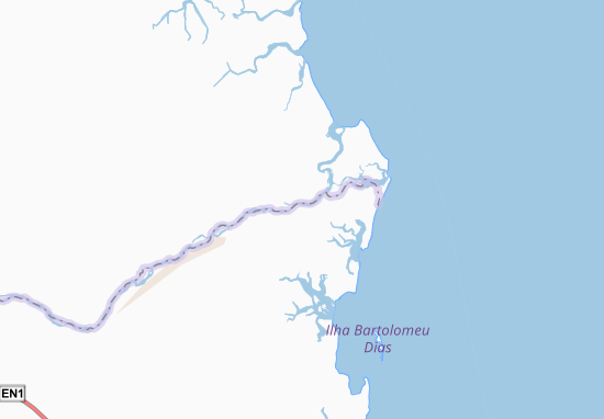 Kaart Plattegrond Nova Mambone