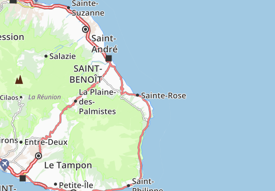 Karte Stadtplan Sainte-Rose