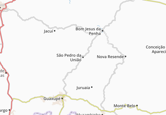 Kaart Plattegrond São Pedro da União