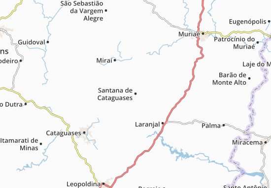 Santana de Cataguases Map