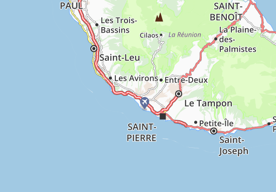 Carte MICHELIN La Réunion - plan La Réunion - ViaMichelin
