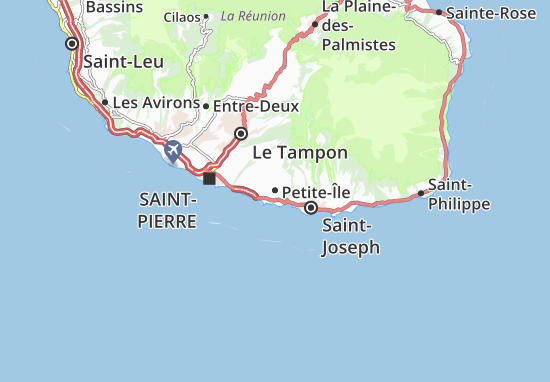 Michelin Petite Ile Map Viamichelin