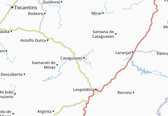 Kaart Plattegrond Cataguases
