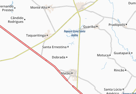 Karte Stadtplan Santa Ernestina