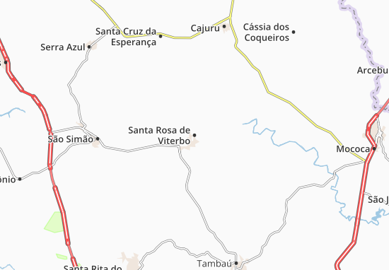 Karte Stadtplan Santa Rosa de Viterbo