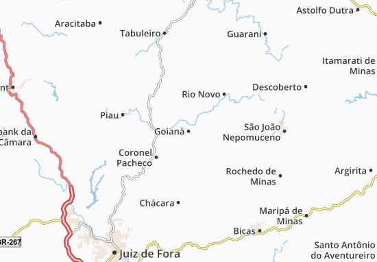 Karte Stadtplan Goianá