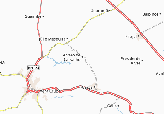 Karte Stadtplan Álvaro de Carvalho