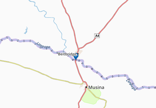 Mapa Beitbridge