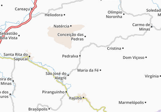Mapa Pedralva