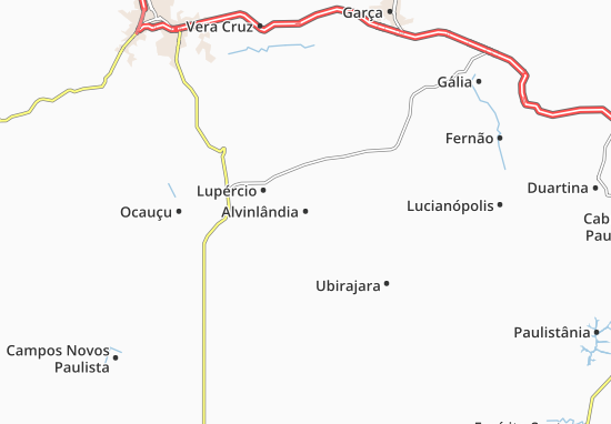 Karte Stadtplan Alvinlândia