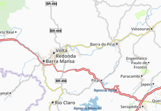 Mapa Pinheiral