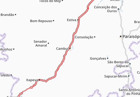 Mapa Cambuí