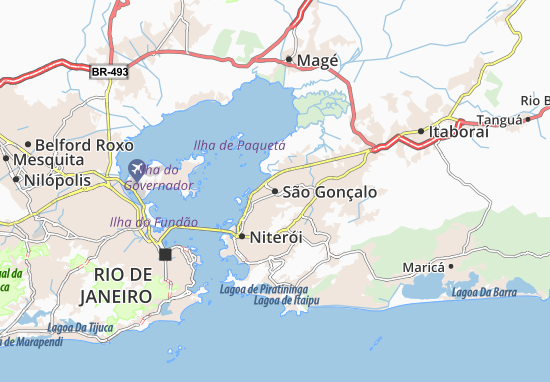 Kaart Plattegrond São Gonçalo