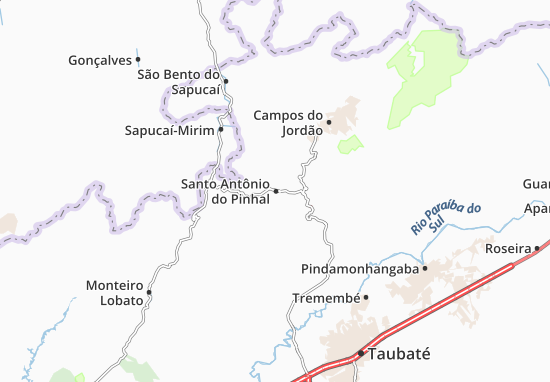 Mapa Santo Antônio do Pinhal