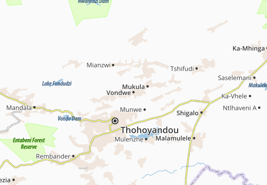 Mapa Vondwe