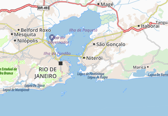 Karte Stadtplan Niterói