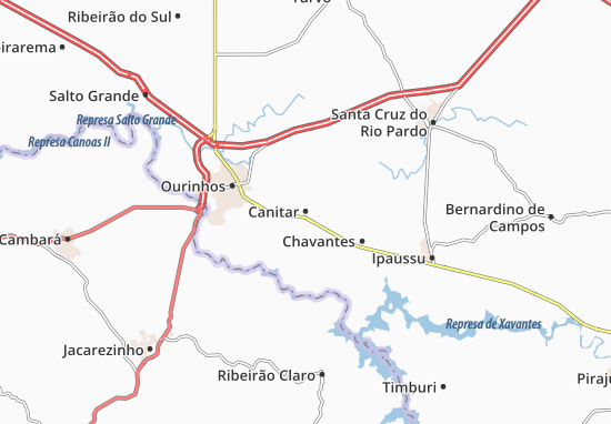 Karte Stadtplan Canitar