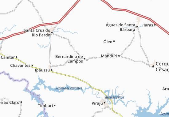 Mapa Bernardino de Campos