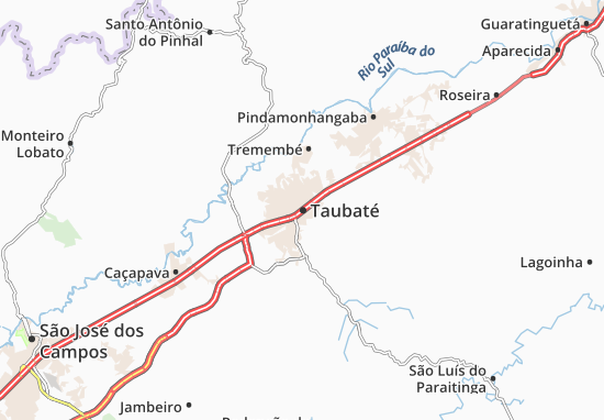 Karte Stadtplan Taubaté