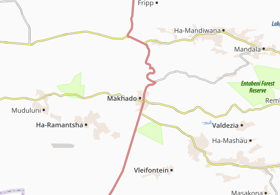 Mapa Makhado